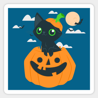 Pumpkin Kitty Kawaii Magnet